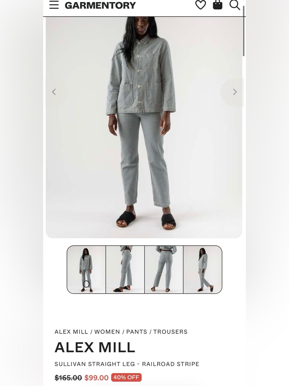 Alex Mill Sullivan Straight Leg Pant